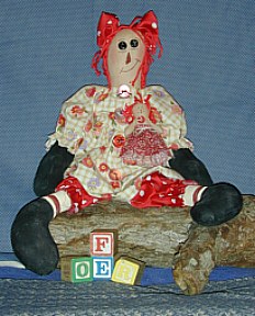 Skittle Raggedy Ann Doll